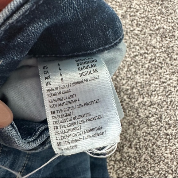 American Eagle Curvy Super High Rise Distressed Jegging Skinny Jeans - Picture 5 of 5